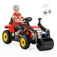 thumbnail image 6 of Costway Kids Ride On Roller 12V Electric Tractor Remote w/ Music & LED Light Red, 6 of 8