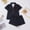 Black, variant on TINZ Women’s Cherry Print Pajama Set – Short Sleeve Notched Collar Shirt & Shorts Loungewear plus Size Pajama Set for Women Teen Pajamas for Girls Pajama for Tall Women Shorts Pajamas for Women