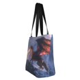 thumbnail image 7 of Uemuo Winter Fire Dragon Print Tote Bags for Women,Large Capacity Corduroy Bag,Reusable Grocery Shoulder Bag,Beach Tote with Zipper Closure, Daily Essentials, 7 of 7