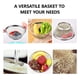 thumbnail image 5 of Cesta de drenaje de cocina multifuncional de acero inoxidable engrosado - Lavabo de verduras, Tamiz de lavado de arroz, colador de frutas - Drenaje de agua apilable, duradero y eficiente - Diseño de, 5 of 7