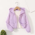 thumbnail image 7 of Liyamei Kids Lightweight Hooded Jacket with Zipper for Fall Windproof Outerwear Size 8-9 Years, 7 of 7
