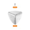 thumbnail image 3 of 8 Pcs Furniture Corner Edges Protector, 40mm Metal Edge Guard with Screws, Silver, 3 of 6