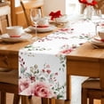 thumbnail image 5 of Pink Valentine's Day Table Runner 120 Inches Long Farmhouse Dress Scarves, Romantic Roses Spring Floral Dining Tablerunner for Coffee Table/Kitchen Island/Party Décor, 13" x 120", 5 of 8