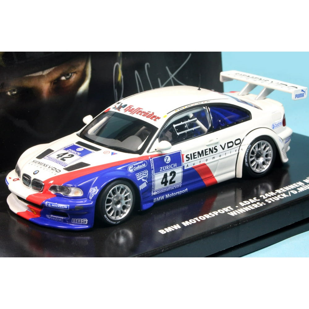 BMW M3 GTR Stuck 24h Nurburgring in Diecast Model Car in 143 Scale by