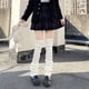 thumbnail image 3 of 2 pares de calcetines de punto blancos rayas rectas 52cm, 3 of 4