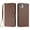 YB04, variant on Leather Wallet Phone Case, 3 Card Slots Flip Folio Cover with Kickstand, Hand Strap, Shockproof Protective Phone Purse Case Compatible with Sharp Aquos Wish 6-Mint Green
