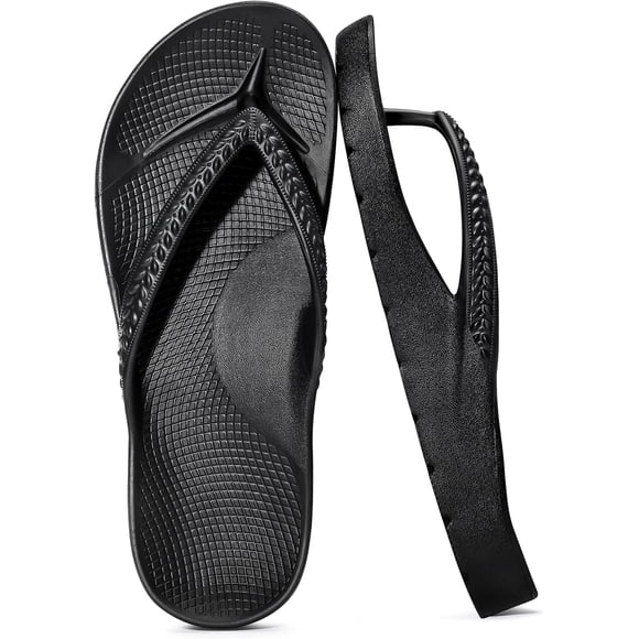 Arch Support Flip Flops for Womens Comfortable Orthopedic Sandals for Plantar Fasciitis Beach Thong Slides