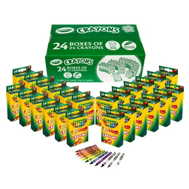 Crayola Crayons Bulk (24 Packs of 24), Classroom Essentials for Teachers, Kindergarten & Preschool Supplies, Classic Colors, 3 