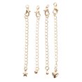 thumbnail image 2 of 4pcs Bracelet Extenders 14K Gold Necklace Extenders Anklet Extender for Jewelry Making, 2 of 8