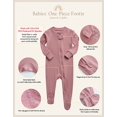 thumbnail image 5 of Pijama infantil para niños y niñas, para dormir y jugar con pies, pijama modal premium disponible para recién nacidos, azul claro, 177,8 pies TUNC Sencillez, 5 of 5