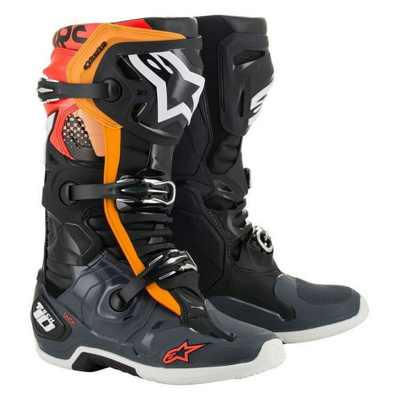Alpinestars Tech 10 Boots - Black/Gray/Orange - 9
