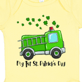 thumbnail image 4 of Inktastic My 1st St. Patrick's Day Green Fire Truck with Clovers Boys or Girls Baby Bodysuit, 4 of 5