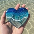 thumbnail image 2 of Ocean Pocket Heart Ocean-Inspired Heart-Shaped Decorative Souvenir Commemorative Gift, Symbolizing Love Memories And Intentions For Gifting Or Personal Meditation, Gentle, 2 of 4