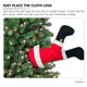 thumbnail image 3 of 2 unids Piernas de Papá Noel Vivid Xmas Santa Claus Piernas falsas Decoración de Navidad, 3 of 5