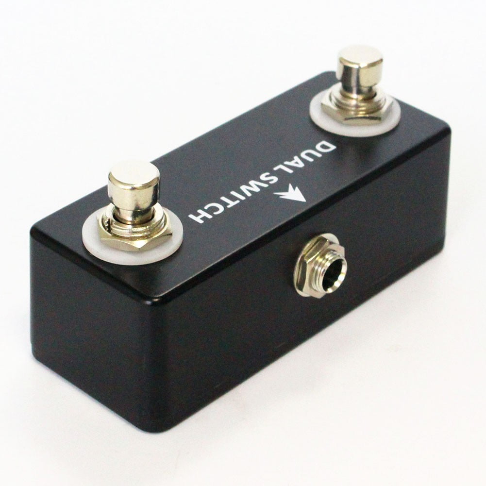 for MOSKY Dual Switch Guitar Effect Pedal Footswitch True Bypass Full Metal