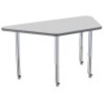 thumbnail image 4 of ECR4Kids 30in x 60in Trapezoid Contour Thermo-Fused Adjustable Activity Table Grey/Grey/Silver - Super Leg, 4 of 8