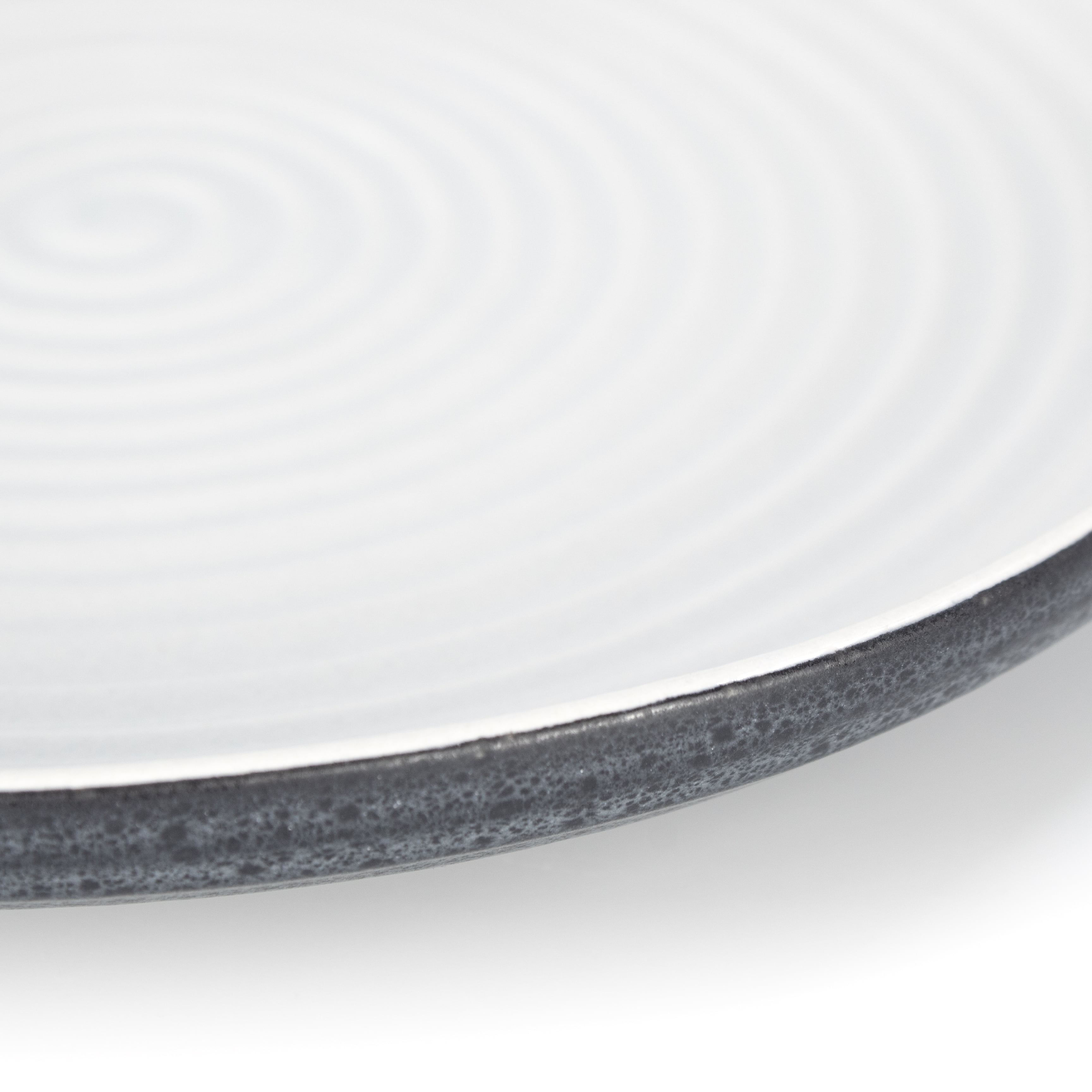 Assiette plate SAB Trent 10 pouces gris foncé