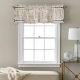 thumbnail image 3 of Barn Gate Valance Curtain for Windows Vintage Letters Beige Farmhouse Door Wood Grain Rod Pocket Curtain Valances Short Window Treatments Panels for Kitchen Bathroom Laundry Basement 60 x 14 Inch, 3 of 9