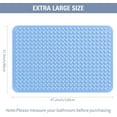 thumbnail image 5 of Yolife Extra Large Shower Mat 47.2"x31.5" - TPE Non-Slip Bath Mat/Suction Cups & Drain Holes, Heavy Duty for Shower Stall, Odor-Free,Light Blue, 5 of 8