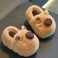 thumbnail image 4 of lnmuld Kids Slippers Capybara Themed Winter Girls Lined Indoor Slippers with Backstrap for and Youth Size:14.5-15 Years, 4 of 7