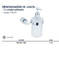 thumbnail image 2 of Despachador De Jabón para Baño Alfa  Cromado de Acero Inoxidable, 2 of 2
