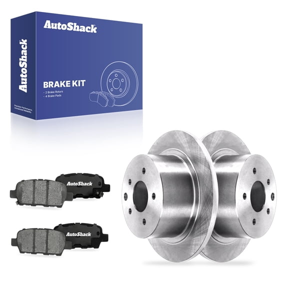 AutoShack Rear Brake Rotors & Ceramic Pads for Nissan, Altima 2002-2006, 2009-2023 Sentra 2013-2019 Juke 2011-2017 Maxima 2004-2008, AWD FWD L4 1.6L 1.8L 2.0L 2.5L V6 3.5L - 11.48" (291.6 mm), 5-Lug