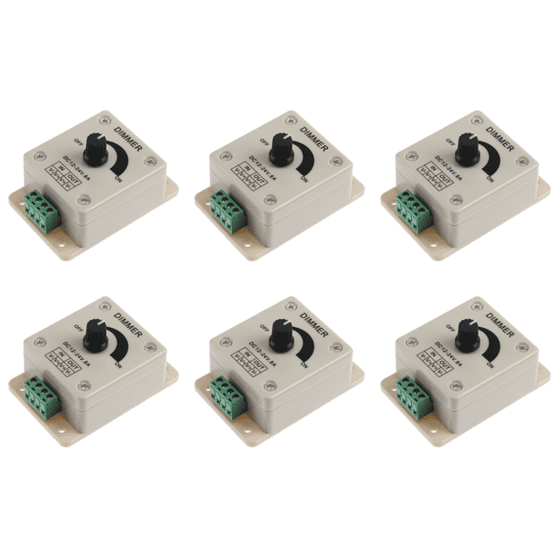 Regulador LED 12-24V 8A Brillo ajustable Controlador un color
