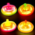 thumbnail image 4 of Juego de peonzas MOEAWS, 50 unidades, para niños, con LED parpadeante de 4 colores, 4 of 7