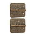 thumbnail image 3 of Bisagras de puerta de armario de muebles, 2 juegos de bisagras antiguas decorativas, bisagras de gabinete de cocina, innovación moderna, 3 of 14