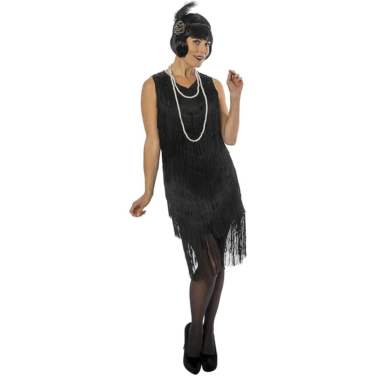 Smiffys Women's 1920's Black Flapper Costume 