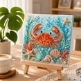 thumbnail image 4 of Ocean Theme Pearl Art DIY Kit, Crab Pearl Painting Set with Glossy 3D Effect, Wall Art Craft for Adults Teens and Home Decor Gift, 4 of 7