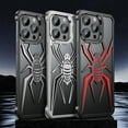 thumbnail image 3 of For iPhone 13 Pro Case with Metal Camera Lens Built-in Ring Stand Phone Case for Women Men,Spider pattern,airbag Anti-drop case ,Heavy Duty Military Grade Shockproof Rugged Bumper for iPhone 13 Pro,B, 3 of 12