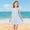 Blue, variant on JUSLIO Dresses for Girls Plaid Dresses Tank Casual Sleeveless Dress Size 4 Y