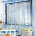 thumbnail image 1 of Semi-Sheer Printed Metallic Heart Pattern Pole Top Window Curtains for Living Room & Bedroom - Assorted Colors - 1 Panel (37.4 X 78.7 Inch), 1 of 11
