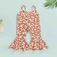 thumbnail image 2 of Combinaison Évasée Sans Manches pour Bébé Fille avec Imprimé Floral Style Décontracté Vêtements d'Été Cool, 2 of 7