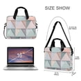 thumbnail image 3 of FORMRS 16" Laptop Bag Carrying Sleeve Case with Handle Travel Shoulder Briefcase, Green Geometric, 3 of 8