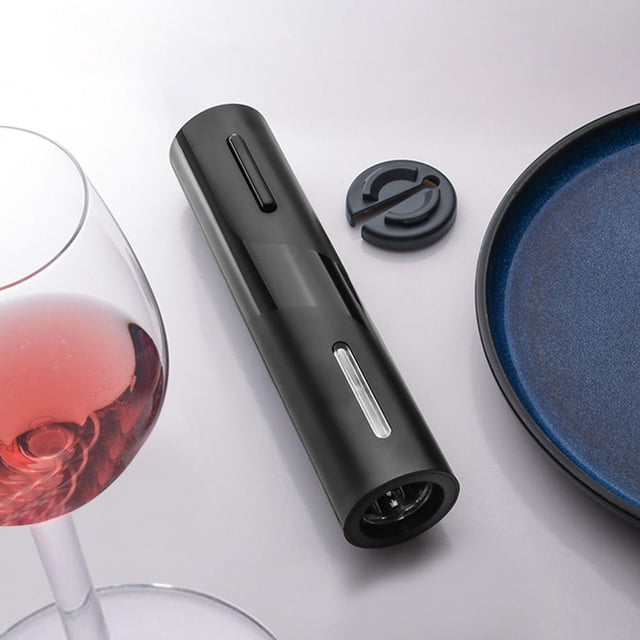 Abridor De Tapón De Vino Tinto Eléctrico Sacacorchos De Vino Automático Abrebotellas (C)