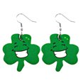 thumbnail image 1 of Bijoux en Liquidation Mode Femme Boucles d'Oreilles Imprimées Forme Goutte Verte Saint-Patrick Multicolore, 1 of 1