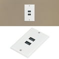 thumbnail image 3 of 2 Port USB 3.0 Component Composite Wall, Durable Reliable Quality USB 3.0 Wall Plate Premium Material  For Charging, 3 of 8