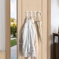 thumbnail image 6 of Self Adhesive Wall Hooks for Hanging: Extra Strong 13 LB, Hook for Coat, Towel in Bathrooms, Shower, Kitchen, Wall, Door Hook, Brushed Gold 4 Pack, 6 of 7