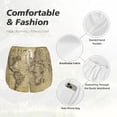 thumbnail image 4 of Daiia Vintage World Map Pattern Women's 2 in 1 Running Shorts - Lightweight Athletic Workout Gym Yoga Shorts Liner with Phone Pockets-XX-Large, 4 of 7