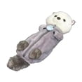 thumbnail image 4 of Estuche de peluche para lápices, bolsa de papelería, monedero, neceser de maquillaje, animal de peluche novedoso Nutria de mar, 4 of 9