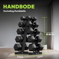 thumbnail image 7 of HANDBODE Dumbbell Rack Stand for 5 Pairs, A-Frame Weight Storage Organizer for Home Gym, 7 of 7