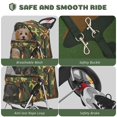 thumbnail image 5 of Pet Stroller (Camouflage) Dog Cat Small Animals Carrier Cage 4 Wheels Folding Flexible Easy to Carry for Jogger Jogging Walking Travel Up to 30 Pounds with Sun Shade Cup Holder Mesh Window, 5 of 10