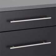 Prepac HangUps 3 Drawer Wooden Base Garage Storage Cabinet in Black