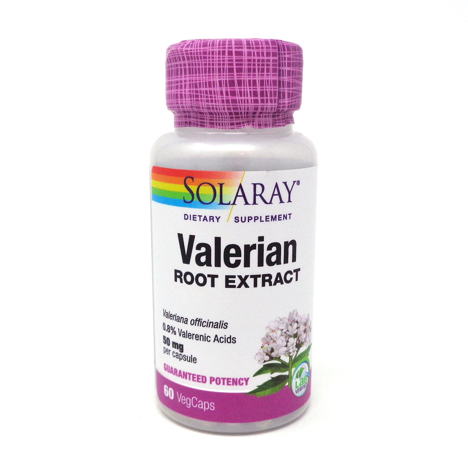 Valerian Root Extract 50 mg By Solaray 60 Capsules