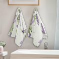 thumbnail image 4 of Dreamtimes Lavender Soft Hand Towels 2-Piece Absorbent Bath Towel Decorative Fingertip Towels for Bathroom Gym Spa Hotel Beach Swimming Pool,14.4" x 28.3", 4 of 7