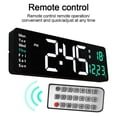 Large LED Digital Wall Clock Temperature Date Day Display Electronic ...