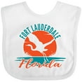 thumbnail image 3 of Inktastic Fort Lauderdale Florida Vacation Trip Boys or Girls Baby Bib, 3 of 4