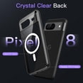thumbnail image 4 of JETech Magnetic Case for Google Pixel 8 6.2-Inch 2023, Compatible with MagSafe Accessories, Shockproof Protective Phone Cover, Non-Yellowing Hard Clear PC Back (Obsidian), 4 of 7